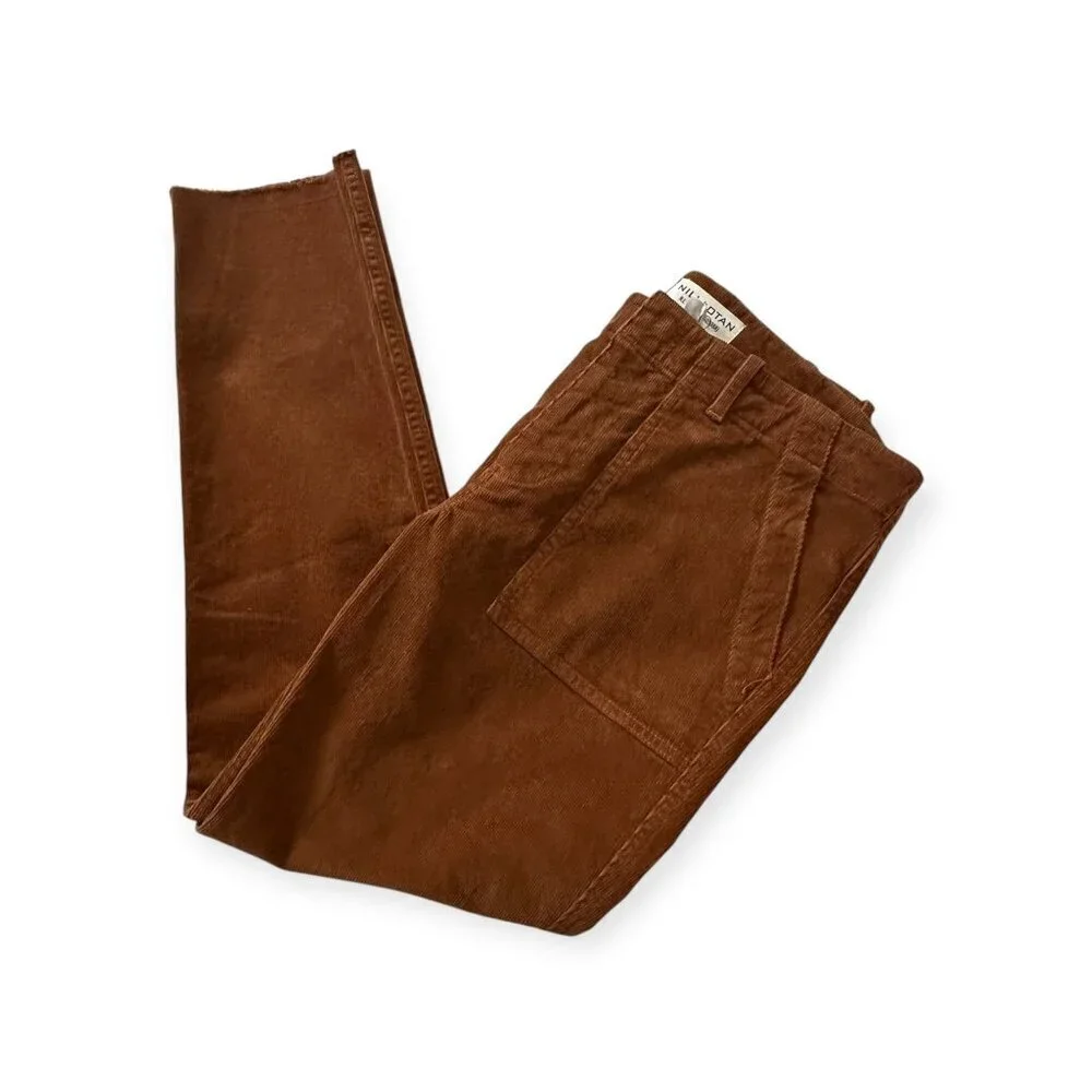 NILI LOTAN Jenna Pants in Corduroy, Color Maple, Size 6,  New with tags
